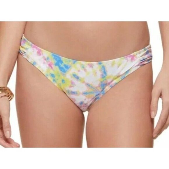 Jessica Simpson Women's M ide Shirred Hipster Bikini Bottom Multicolor NWT - Picture 1 of 15